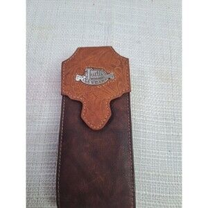 Justin Men's Leather Phone Holster Case Brown Good For Multi Tools Or Wide Knife
